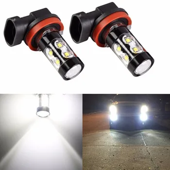 

2X LED H11 H8 HB4 9005 HB3 9005 P13W H27 880 881 Auto Car Foglight Bulbs 50W Car Styling 6500k led automotivo