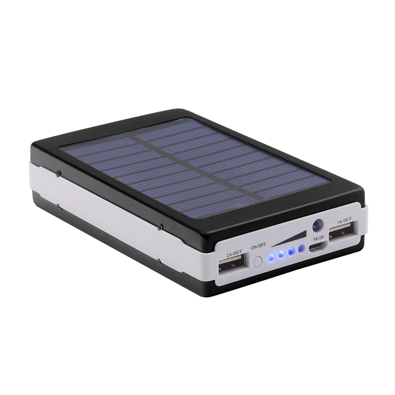 New Power Bank 10000mah Solar With LED External Battery Technology Portable Charger PowerBank For iphone X Samsung Note 8 Xiaomi