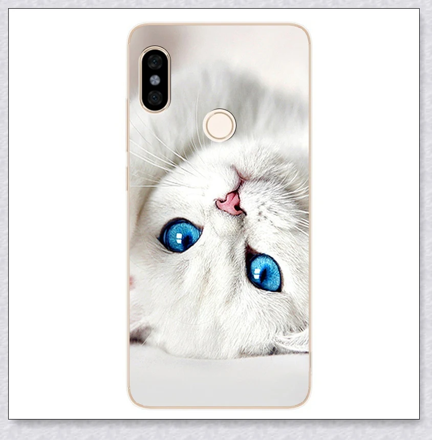 Мягкий силиконовый чехол s для Redmi Note 5 Чехол 5,99 'с принтом милый чехол для телефона для Xiaomi Xiomi Redmi note 5 note5 pro задняя крышка - Цвет: white cat