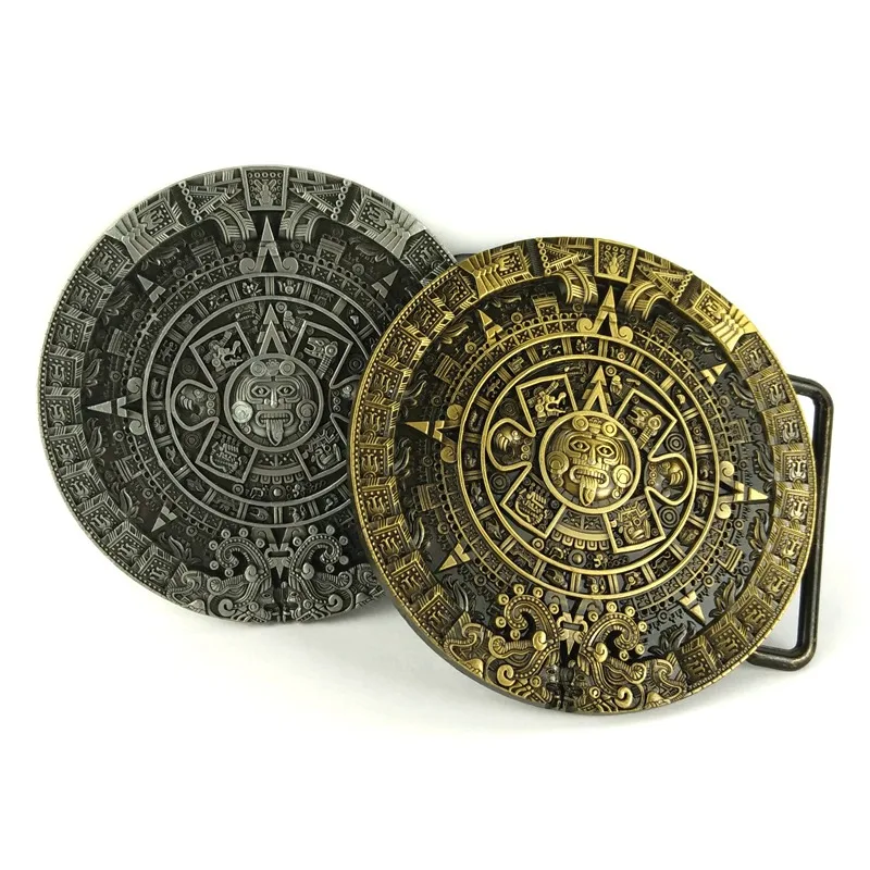 Mayan calendar ring alloy metal buckle Retail Wholesale customized belt