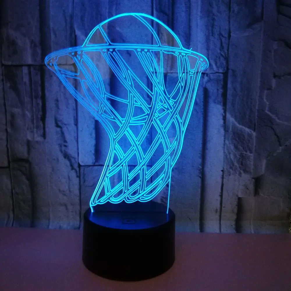 Basketball 3D LED Desk Table Lamp Home Party Decor 7 Colors Changing Night Light Bedside Sleep Lighting Children Best Gift | Лампы и