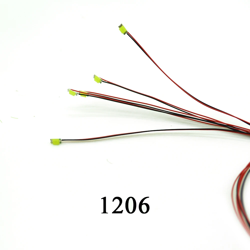 1206 SMD модель шлейфа HO N OO scale предварительно припаянный micro litz проводной