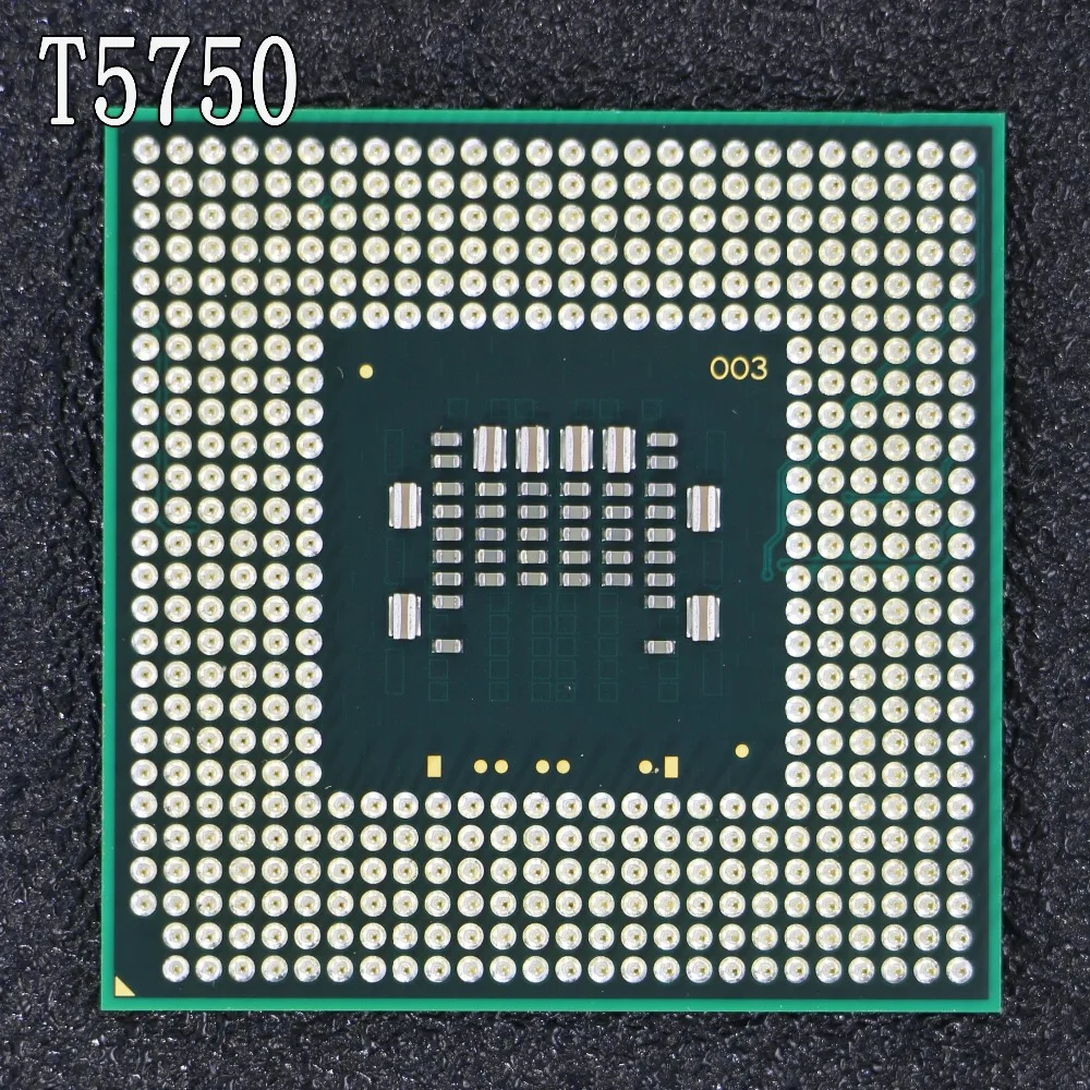الأصلي intel cpu محمول كور 2 ديو T5750 cpu 2 متر مخبأ/2.0 جيجا هرتز/667/المزدوج الأساسية مقبس 479 المعالج ل gm45/pm45