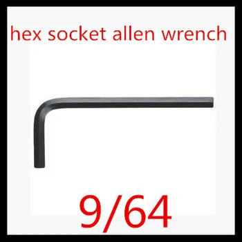 

50pcs/lot High Quality Alloy Steel With Black 9/64 inch Hex Socket Screw Key Allen Wrench