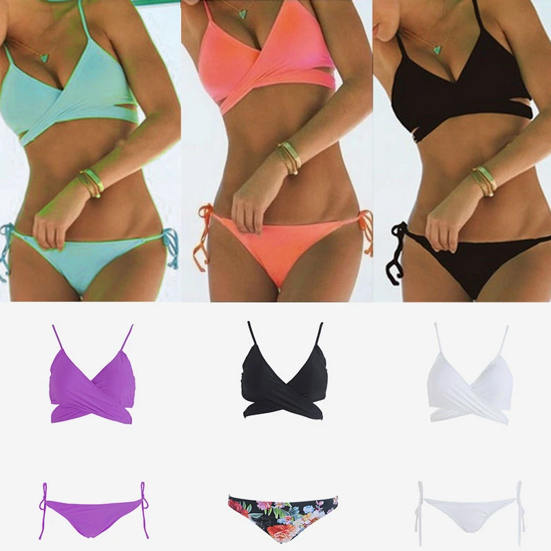 

2019 Bikini Set Summer Swimwear Women Sexy Print Bikini Beach Swimwears Swimsuit Push Up Brazilian Bikini Bain Bikini S/M/L/XL