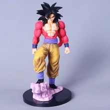 Dragon Ball Z Son Goku Super Saiyan 4 Red style Battle Edition ПВХ фигурка какаротто Коллекционная модель игрушки 26,5 см