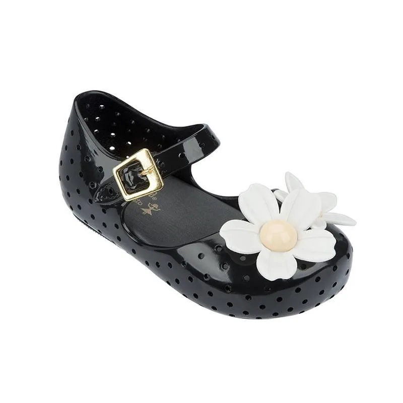 Мемон Летом Стиль туфли для девочек Мода Цветок Grils Обувь Мягкой Кожи Плоский Каблук Чика Sandalias для Детских Детей
