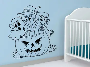 

Wall Decals Halloween Pumpkin Ghost Dracula Decal Vinyl Sticker Home Decor