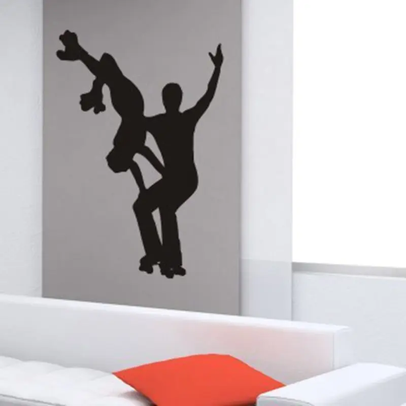 DCTAL Ice Dance Shooting Ice-sports Sports Ski Skating Skate Sticker Sports Decal Kids Room Posters Vinyl Wall Decals Sticker