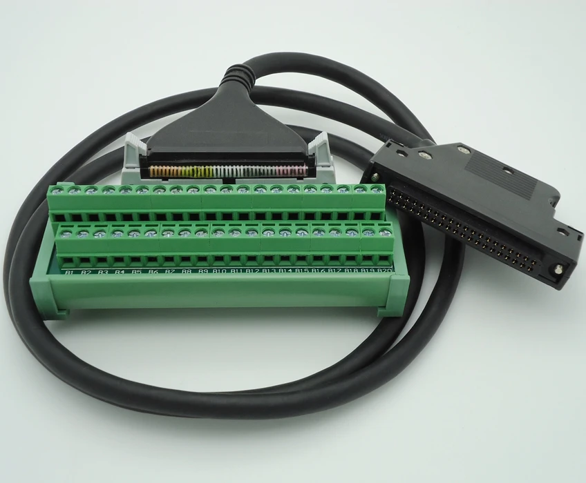 

PLC terminal station connectors suitable for Mitsubishi Q Series PLC Programming I/O module with 1 meters cable