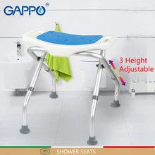 GAPPO настенное сиденье для душа тренажер для ванной регулируемая высота унитаза сиденье для унитаза туалет ванна сиденье