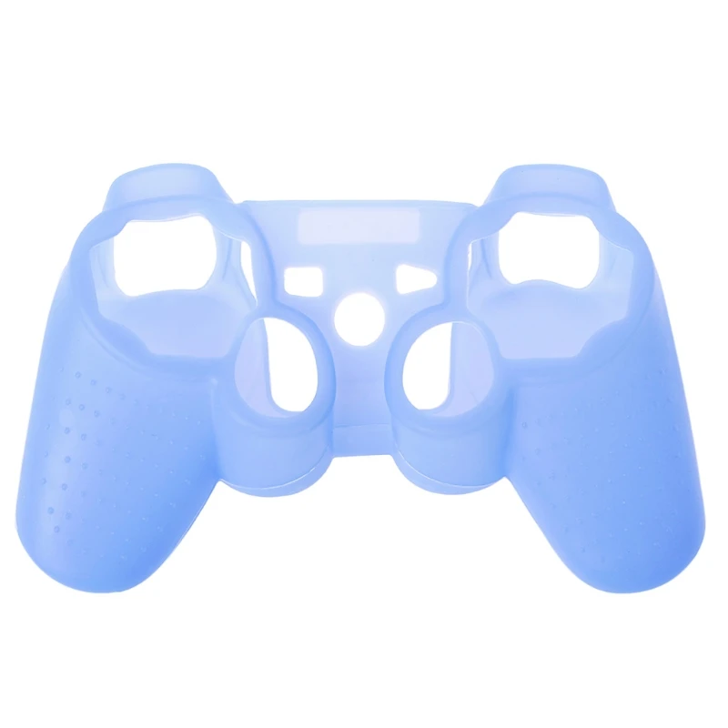 Силиконовый чехол для sony Playstation 3, защитный чехол для PS3, гелевый резиновый джойстик - Цвет: Синий