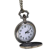 Retro Locomotive Embossed Alloy Quartz Pocket Watches Men Classic Hanging Watches Ladies Sweater Chain Pocket Watches GiftsHP36
