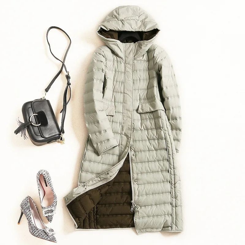 2018 Long D'hiver Casual Bas gris Manteau Mode Capuchon Nouvelle Le Noir À Veste Manches Survêtement Longues Femmes Vers Couleur Solide Des araq8