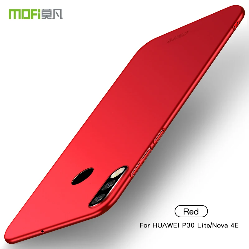 Для huawei P30 Lite/Нова 4e чехол MOFI ПК Жесткий Чехол для huawei P30 Lite телефон оболочки - Цвет: Красный