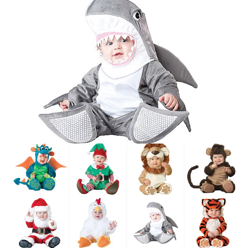 

Baby clothes Christmas Xmas Baby Triceratops Costume Infant Baby Dinosaur Animal Cosplay Newborn Toddlers Clothes Jumpsuit