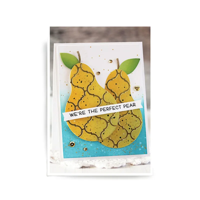 

InLoveArts 1 Pcs/lot Metal Cutting Dies Scrapbooking For Card Making DIY Embossing Cuts New Craft Pear Decoration