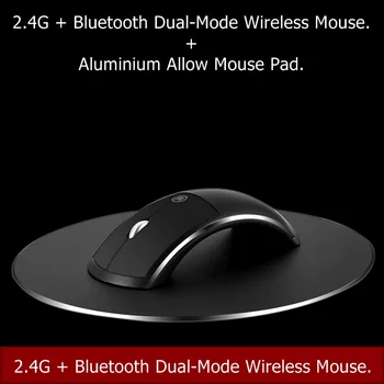 

2019 new top 1600DPI DPI adjustable 2.4G+ Bluetooth Dual-Mode Rechargeable Wireless mouse for Notebook Desktop PC