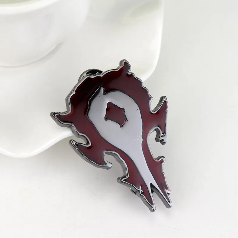 MQCHUN HearthStone герои Warcraft значок Кнопка вау Орда красная эмблема броши|red brooch|brooches