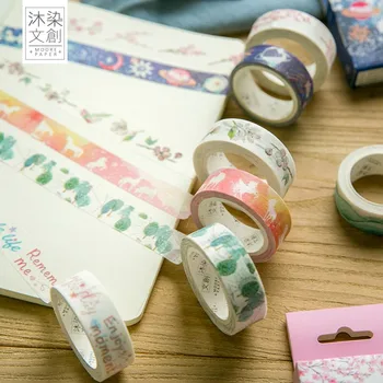 

1.5-7cm x 3-5m starry sky plant unicorn Luminous series washi tape children diy decor masking tape stationery scrapbooking tools