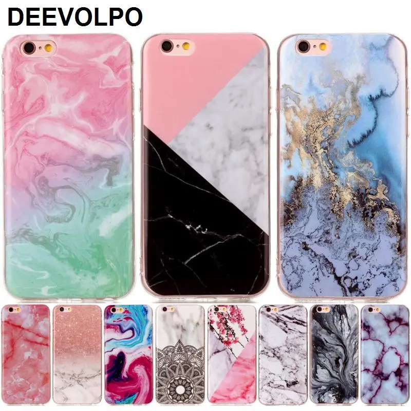 

Wholesale Phone Bags Case For Apple iPhone 4 4S 5 5S SE 5C 6 6S 7 Plus ipod touch 6 Soft TPU Marble Stone image Paint Cover Skin