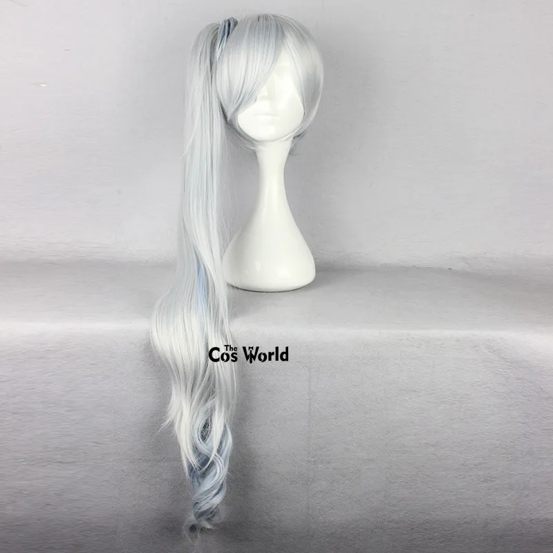 RWBY Season 4 Weiss Schnee Tube Tops Dress Outfit Customize Cosplay Costumes - Цвет: Wig
