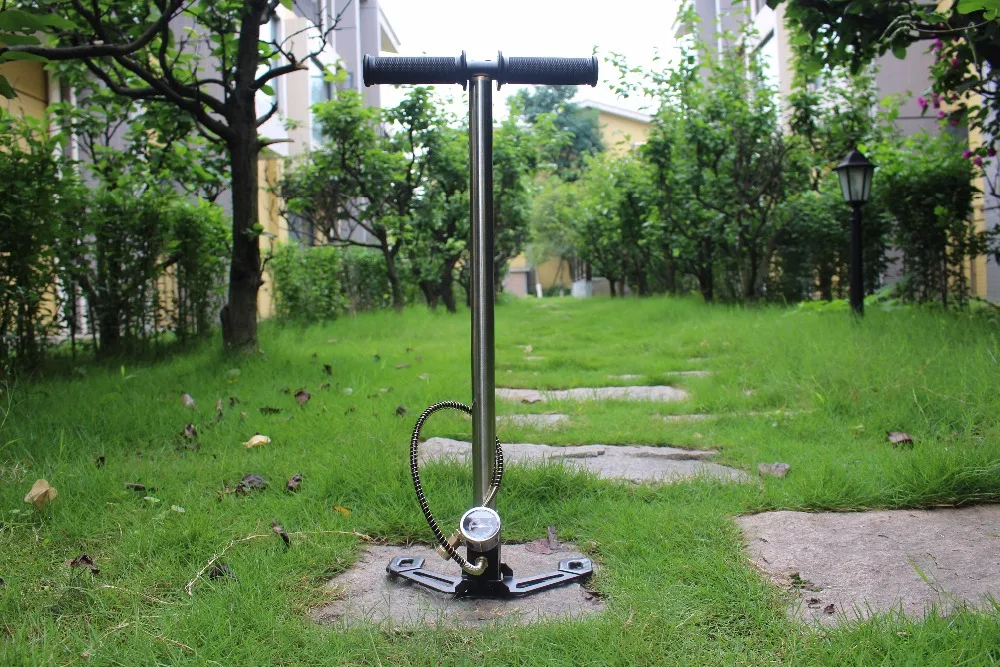 

Fast Delivery Mini Air Compressor high Pressure 3 Stage PCP Car Hand Operated Air Pump Hunting PCP pump 300bar 30mpa 4500psi