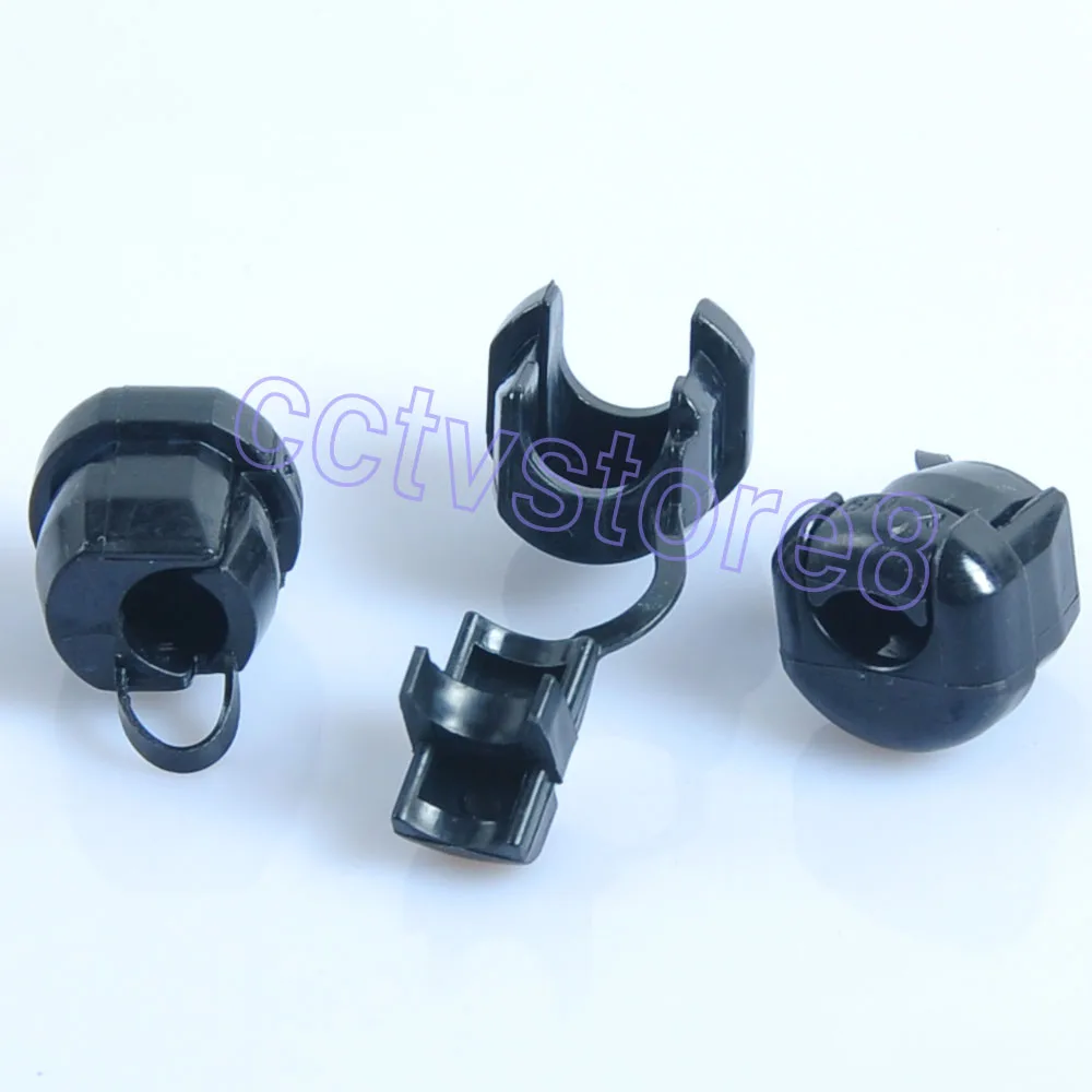 

100pcs Strain Relief Bushing SJT 3C#18AWG T=0.5~1.6mm Nylon 66 Black 6N-4 New