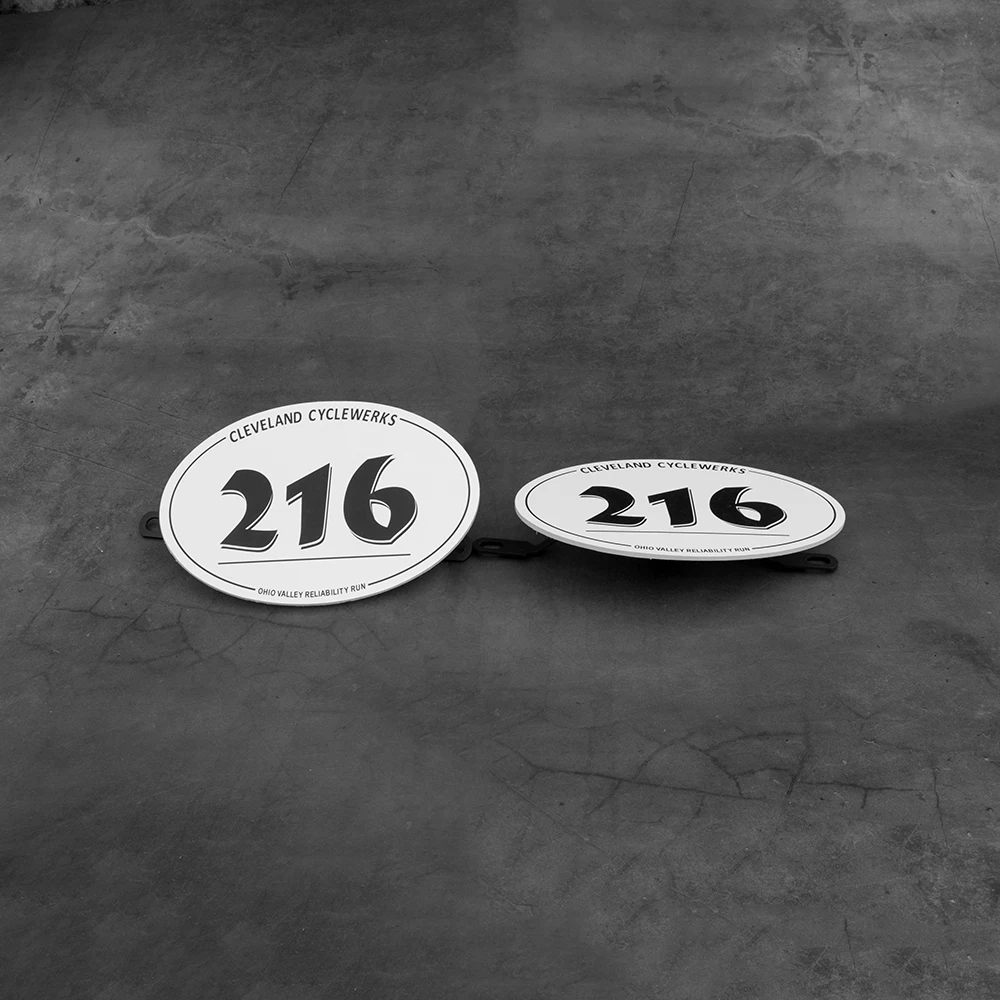 2 шт. таблица номер пластина для MOTO Кафе RACER трекер скремблер № 71