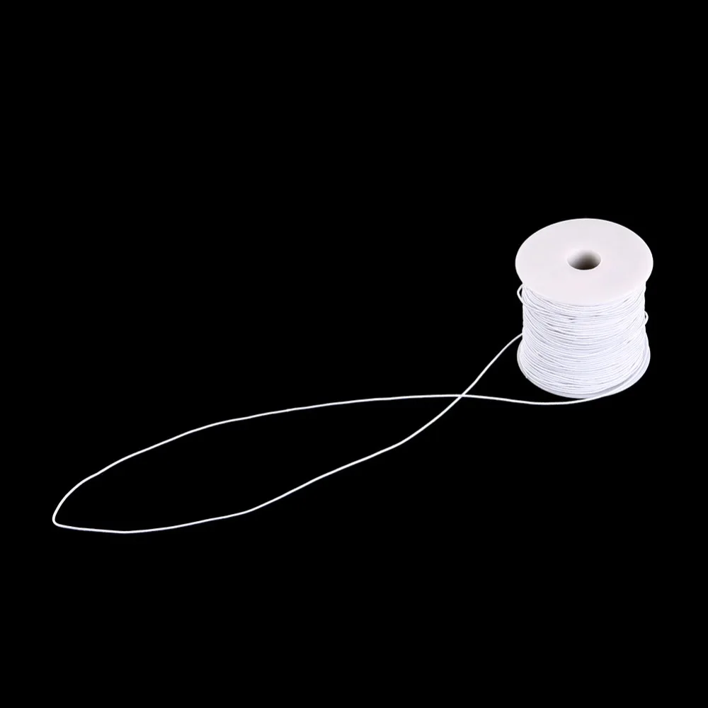 Горячая 109 ярдов черный прочный эластичный Бисер Линия нить веревка шнур для DIY ожерелье браслет ювелирные изделия Швейные аксессуары 1 мм