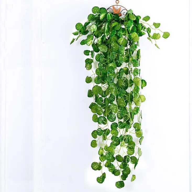 

Wholesale- 10pcs/lot 2.3M 4 Styles Artificial Ivy Leaf Hanging Garland Flower Vine For DIY Home Wedding Floral Wall Garden Decor