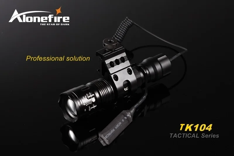 TK104 L2 светодиодный 8000лм тактический пистолет вспышка светильник 5 режимов пистолет фонарь светильник лампа Taschenlampe+ крепление для прицела+ пульт дистанционного управления