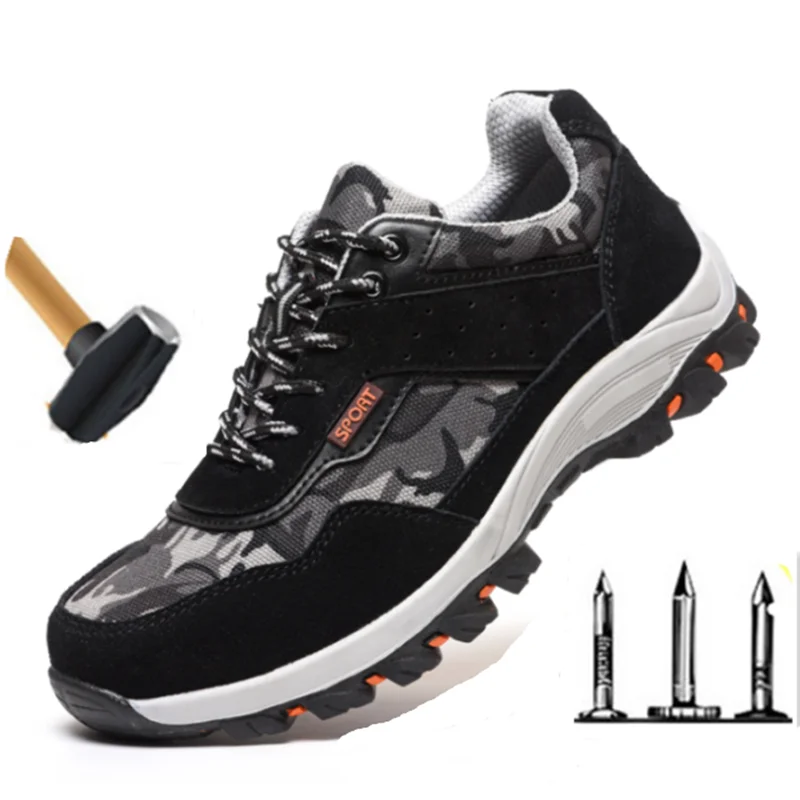 US Men Steel Toe Safety Shoes Work Boots Hiking Climbing Indestructible Sneakers