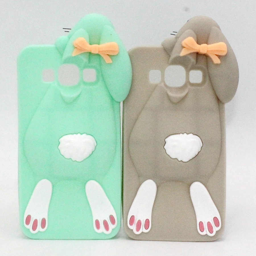 

3D Cute Cartoon Lovely Rabbit Case For Samsung Galaxy A5 2016 A510 A7 A710 J1 ACE J3 J5 J7 2016 Fundas Bunny Soft Silicon Cover