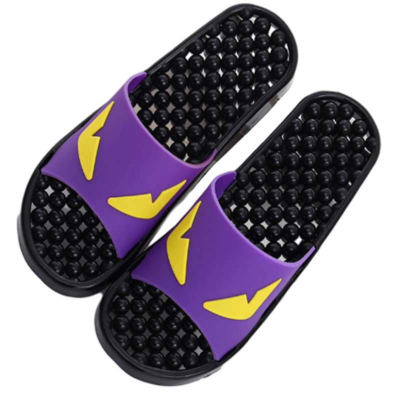 夏の十代の女の子屋内スリッパモンスタースリッパ漫画フラットスライドノンスリップソフトビーチサンダル女性足マッサージ靴 Slippers Aliexpress