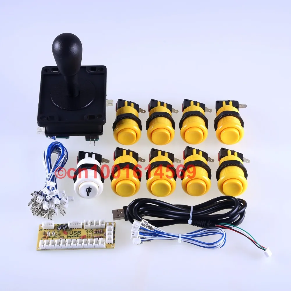 

Arcade Machine DIY Kits Parts Bundles USB Encoder PC Board to Arcade Joysitck + 9 x Arcade Button ( Start Buttons ) Fighter Game