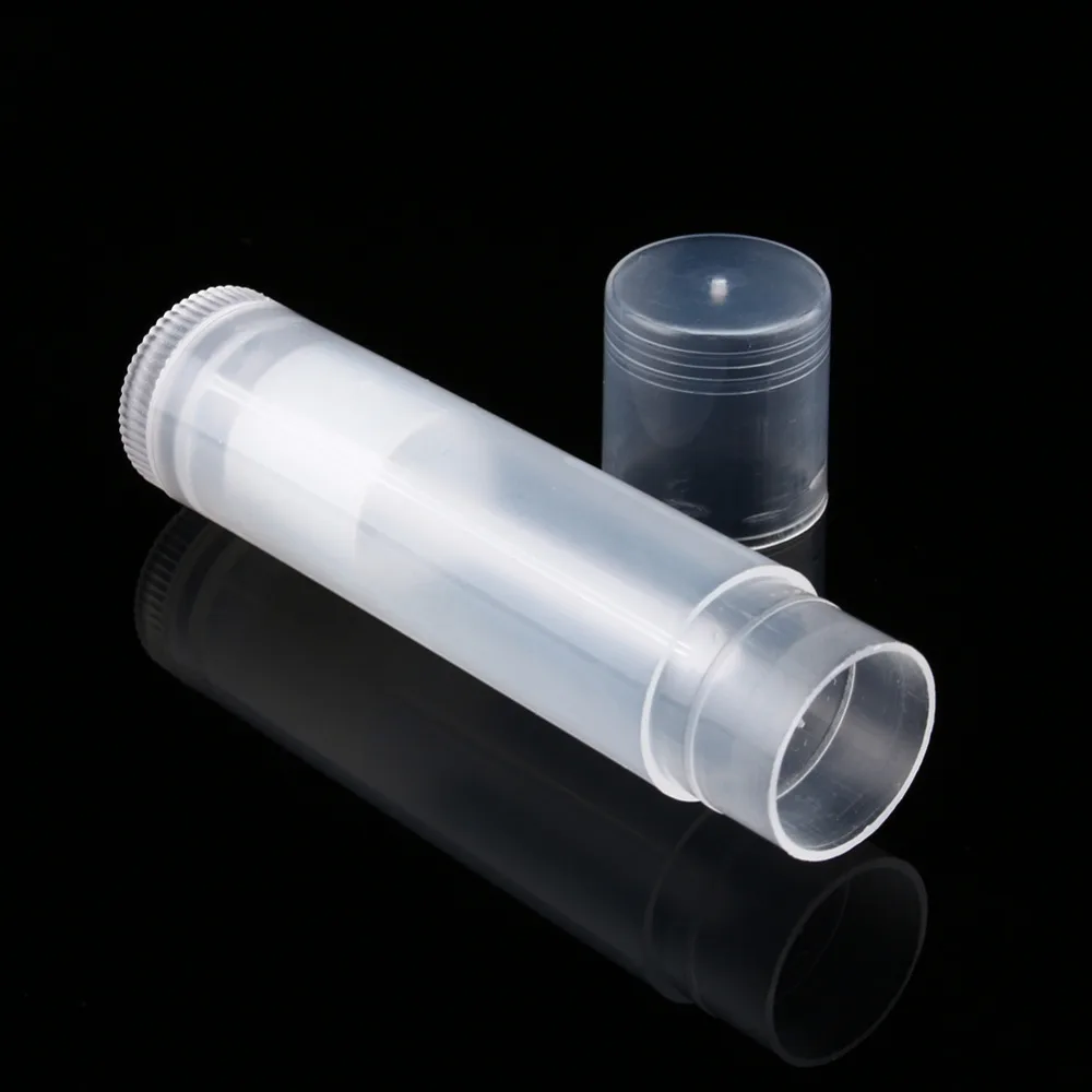 DIY Empty Lipstick Bottle Lip Gloss Tube Lip Balm Tube Container Jars Balm Gloss with Cap Travel Makeup Tool 100Pcs lipstick container