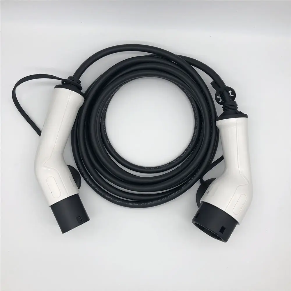 Трехфазный 32Amp 5 метр зарядное устройство для электромобиля кабель 5X6+ 2x0. 5mm2 IEC62196 Тип 2 Mennekes EV Тип штекера 2 к Тип 2 кабель для зарядки аккумулятора с евровилкой EVSE