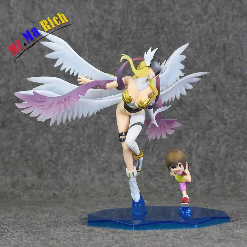 Куклы из ПВХ Digimon Angemon Angewomon Figura Takaishi Takeru Yagami Hikari Giocattolo модель 22 24 см|Игровые