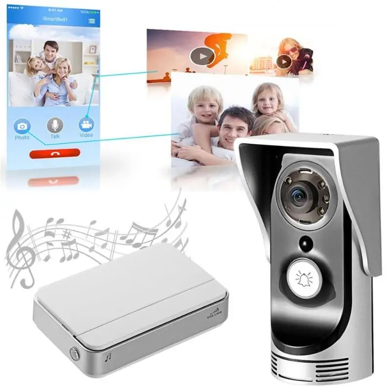 

WiFi Wireless Video Intercom Doorbell Wireless Doorbell Mobile Phone APP Remote Control Unlock Remote Monitoring