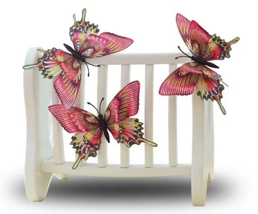 3D Butterfly fridge magnet home decoration 5pcs - 6