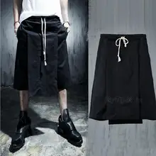 Для мужчин одежда GD стилист моды случайные подиума брюки Штаны прилив для ночного клуба Большие размеры костюмы 27- 44