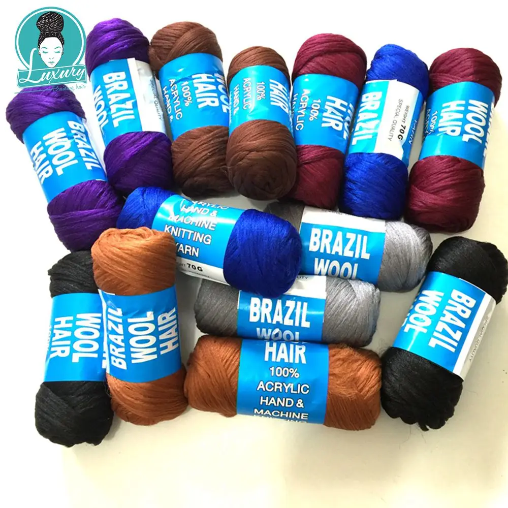Brazilian Wool Hair Acrylic Hand&Machine Knitting Yarn for African Hair