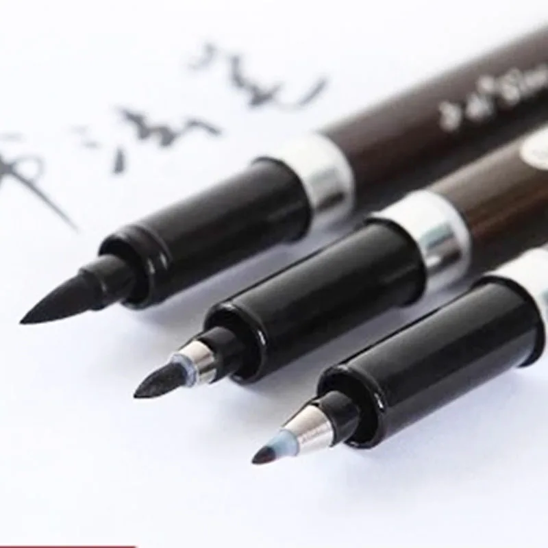 3 pcs/Lot chinese calligraphy brush pen for signature Drawing art supplies Stationery school supply 