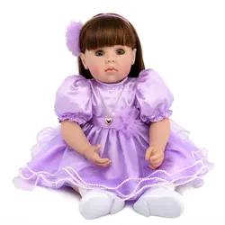20 дюймов силиконовые Reborn принцессы высокого качества винил-Reborn малыша куклы для девочек vivid играть дома игрушки на день рождения