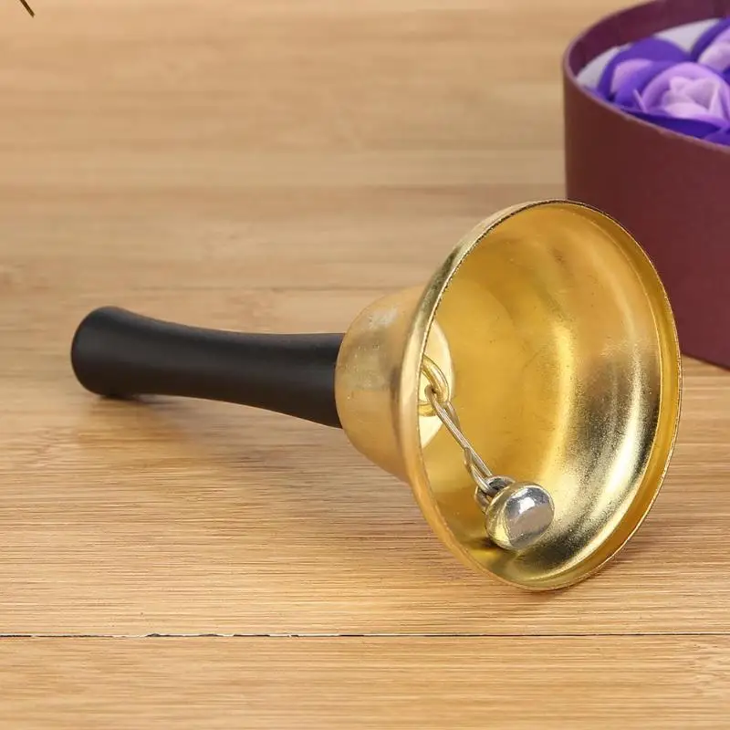 

Metal Christmas Hand Bell Noble Reception Dinner Party Shop Hotel Hand Bell School Handbell Restaurant Call Bell Service