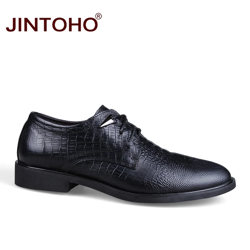JINTOHO/Новое поступление 2016 года Мужские модельные туфли деловые с острым носком