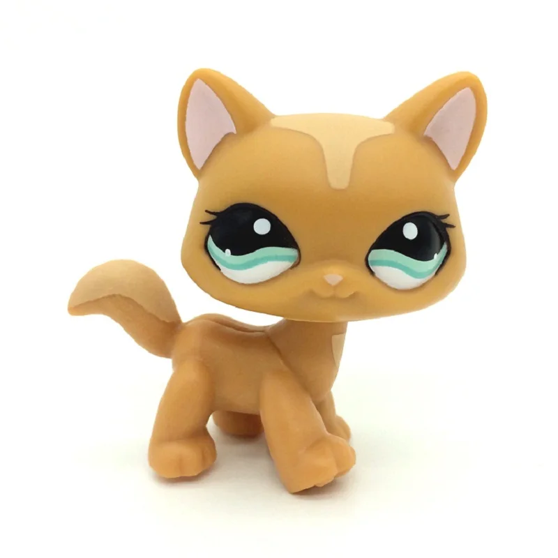 Lps настоящий редкий pet shop игрушки прекрасный Редкий черный Кот Голубые глаза белый розовый блеск котенок животные Детский подарок - Цвет: 116