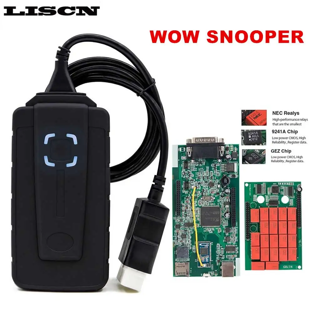 

wow snooper CDP TCS pro V3.0 NEC V5.008 R2 Bluetooth OBDII Car Truck diagnostic tool 2015.R3 keygen multidiag pro obd2 scanner