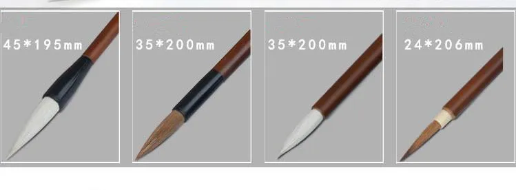 Китайская традиционная кисть для рисования Marie G1324, ручка с крючками, китайская Ручка для рисования, каллиграфия, принадлежности художественные кисти, 4 шт